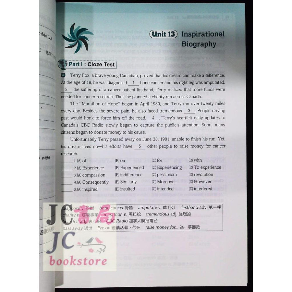 【JC書局】三民高中 英語high 從克漏字到翻譯練習-細節圖3