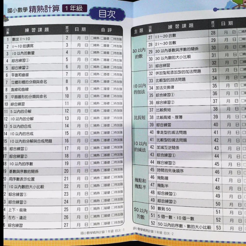 【JC書局】南一出版 國小 精熟計算 數學 1年級-細節圖2