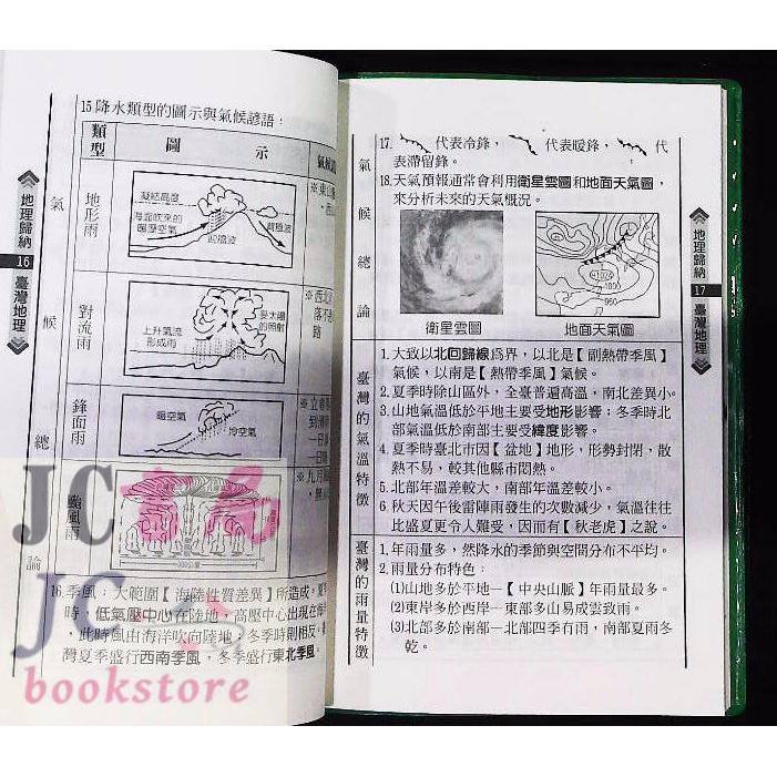 【JC書局】野馬 國中 會考  秘書手冊 地理統整歸納 隨身讀(可放口袋)【JC書局】-細節圖3