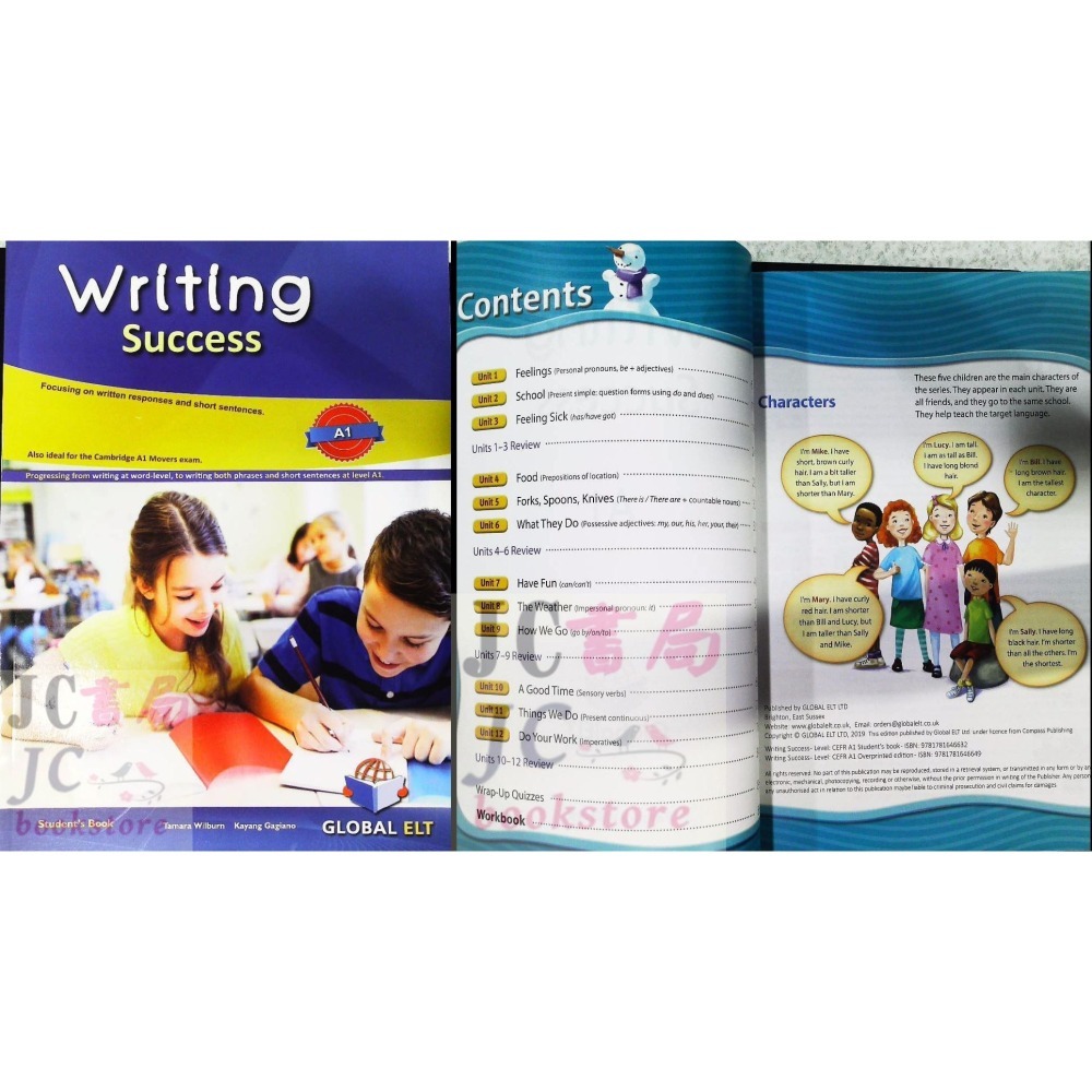 【JC書局】GLOBAL ELT 劍橋兒童英檢 英文寫作 作文 國小 英語 Writing Success-細節圖4
