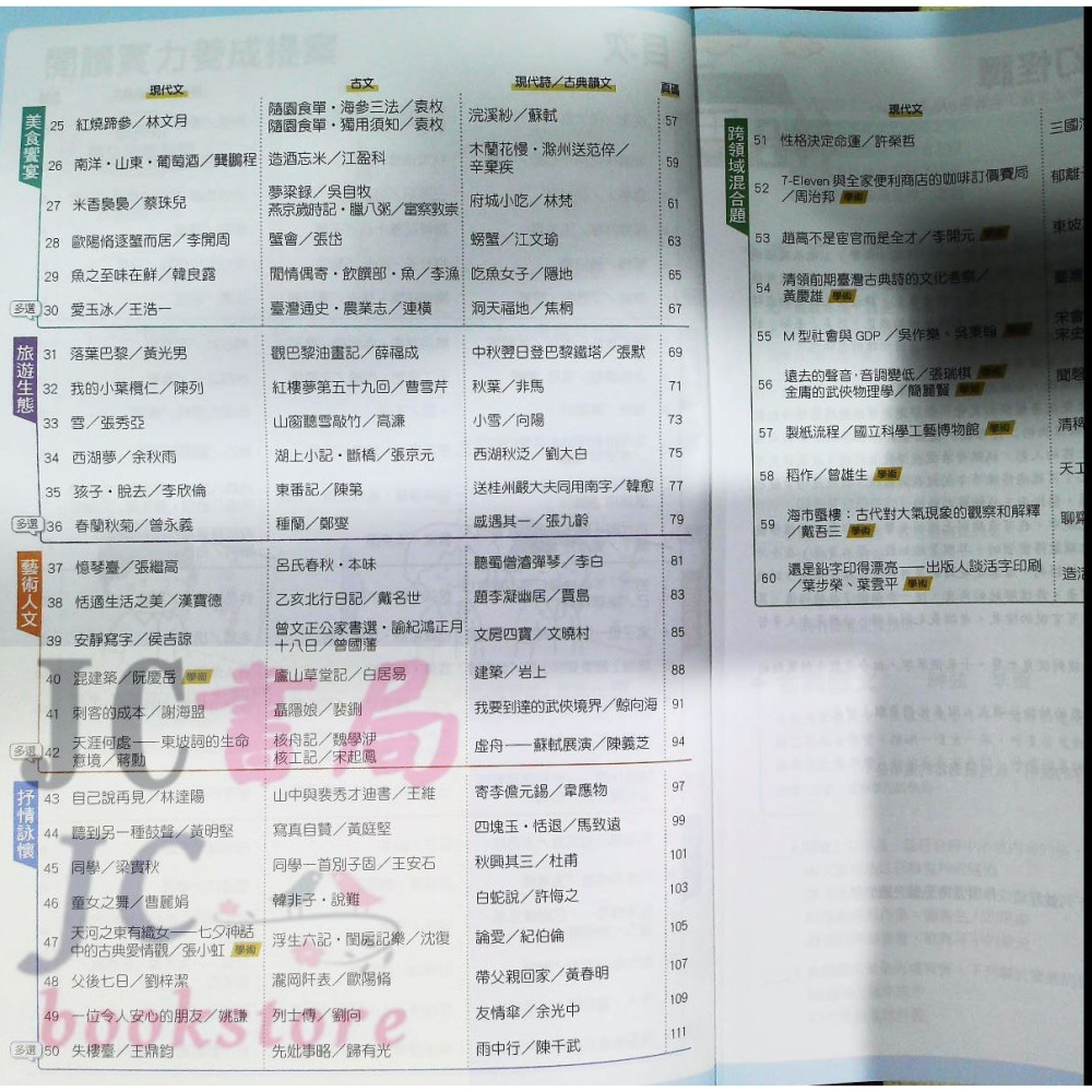 【JC書局】龍騰高中 國文輔材 閱讀測驗 古今悅讀大熱門-細節圖3