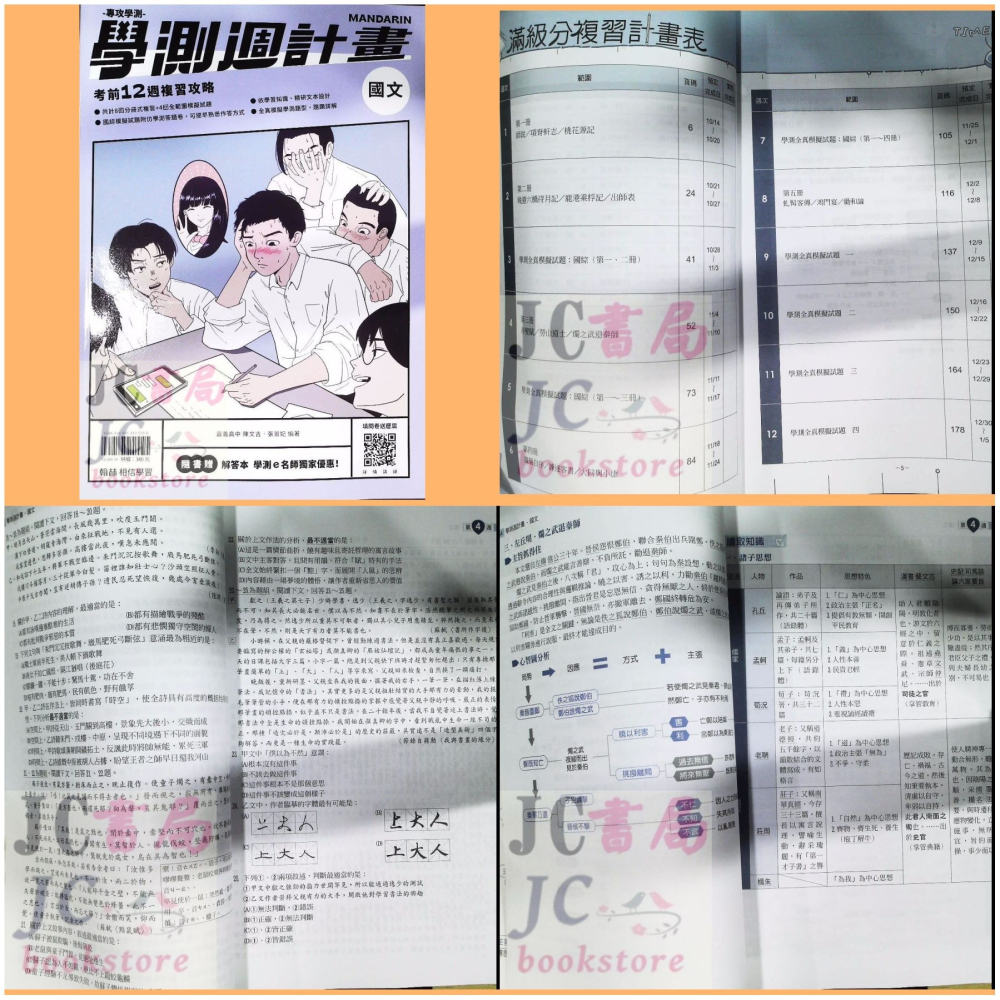 【JC書局】翰林高中 115年 學測週計畫 複習講義 國文 英文 物理 化學 生物 地科 數學  歷史 地理 公民-細節圖11