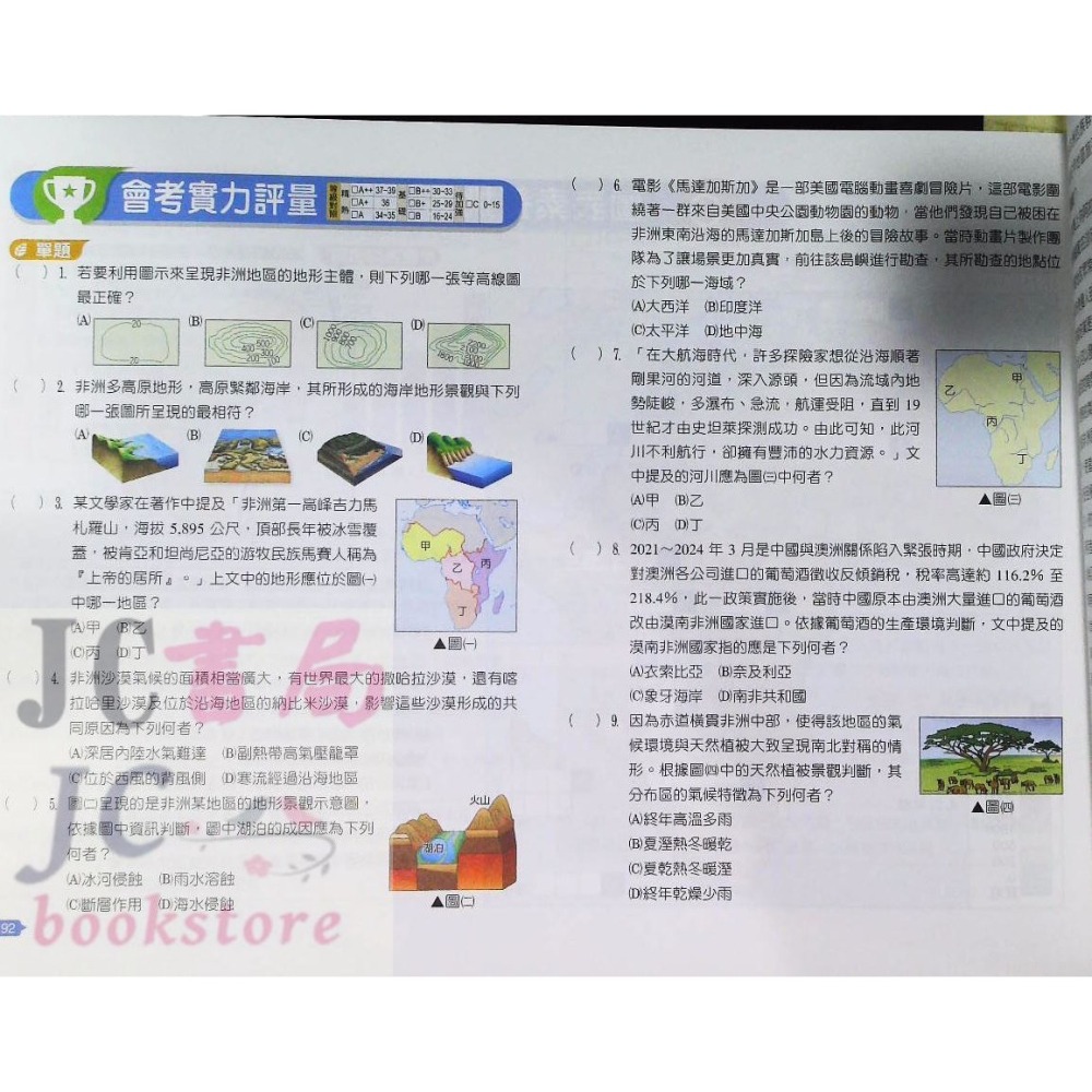 【JC書局】翰林國中 躍讀 圖表素養力 地理 世界篇(上) 8年級-細節圖8