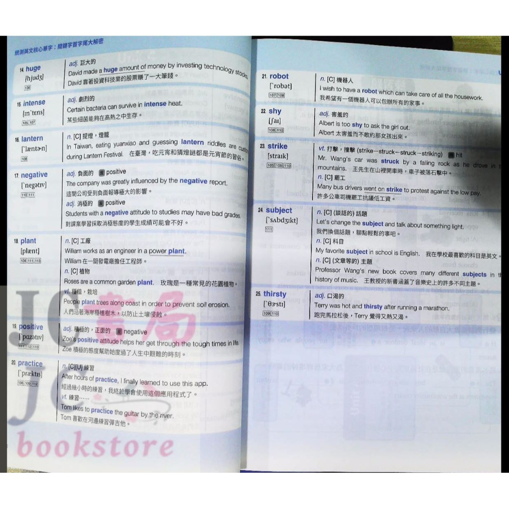 【JC書局】東大高職  贏戰統測 英文 核心單字 關鍵字首字尾大解密-細節圖3