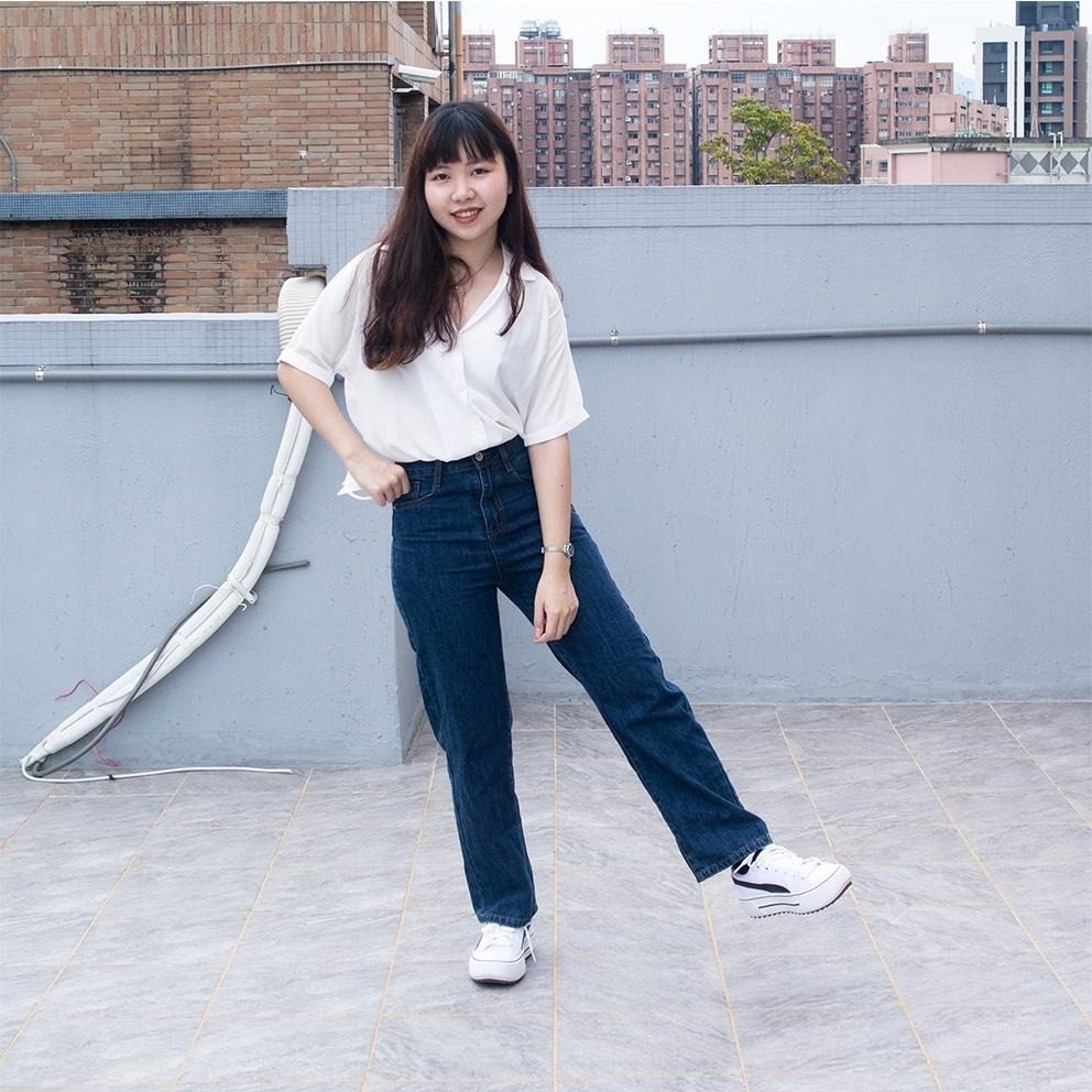 RayRayStephanie 小隻女褲長！超顯瘦直筒牛仔長褲-細節圖3