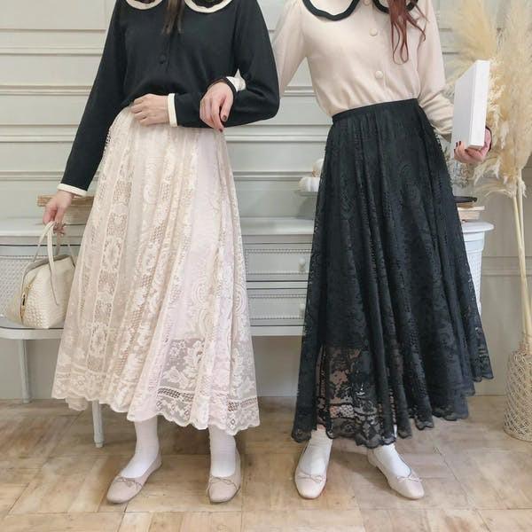 現貨💖猫日屋💖古董蕾絲鏤空復古A字大裙襬長裙-細節圖4