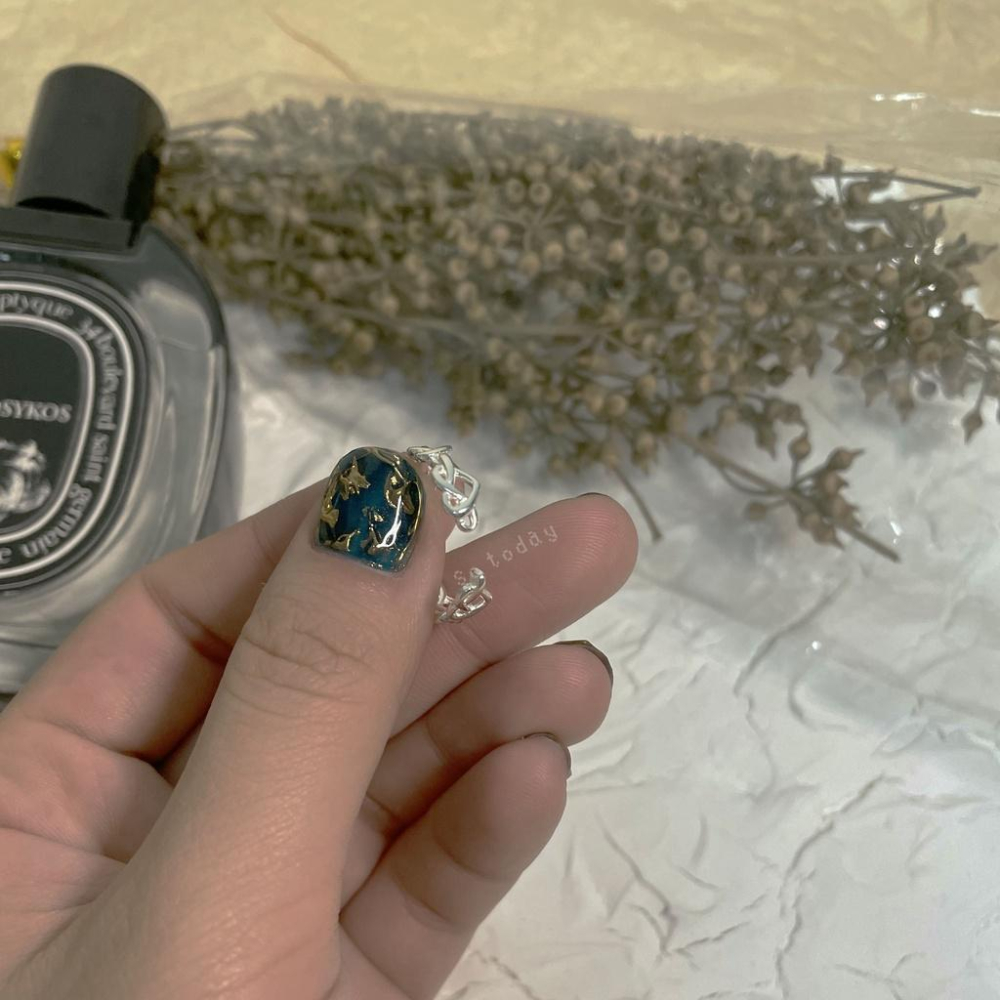 現貨💖猫日屋💖 🇰🇷 925s 日韓愛心麻花繩結開口戒指-細節圖4