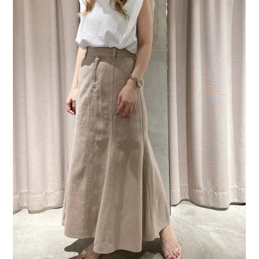 現貨💖猫日屋💖日系必備復古甜美純棉牛仔魚尾長裙-細節圖2