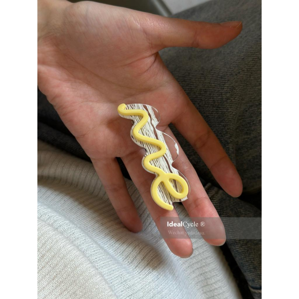 現貨💖猫日屋💖IdealCycle  Y2K風糖果拼色彈簧夾髮夾-細節圖7