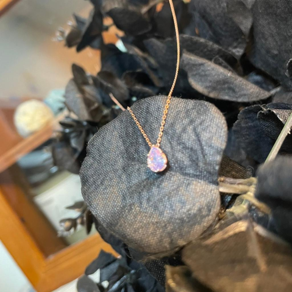 現貨💖猫日屋💖正韓🇰🇷 925純銀 日常氣質款 唯美水滴水鑽極細鎖骨鍊-細節圖5