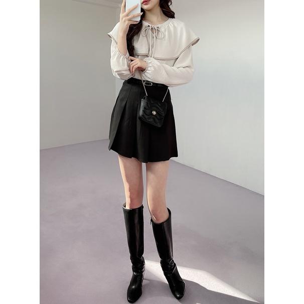 猫日屋💖日單GRL💖日系甜美小斗篷披肩薄款長袖上衣-細節圖3