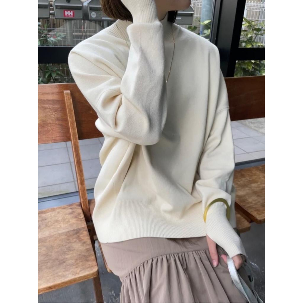 現貨 / 猫日屋💖日單Omekashi💖日系百搭款基礎款薄款細針織上衣-細節圖2