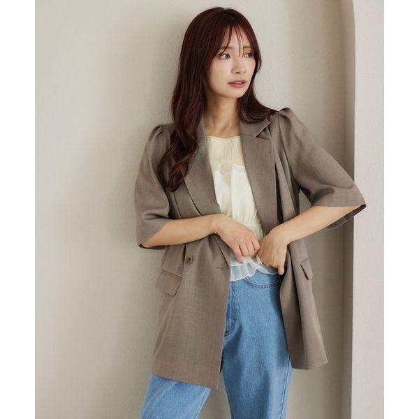 現貨 猫日屋🇯🇵日單mysty woman / 3標齊全~堀未央奈款 日系短袖西裝外套 編號ZA2155-細節圖9