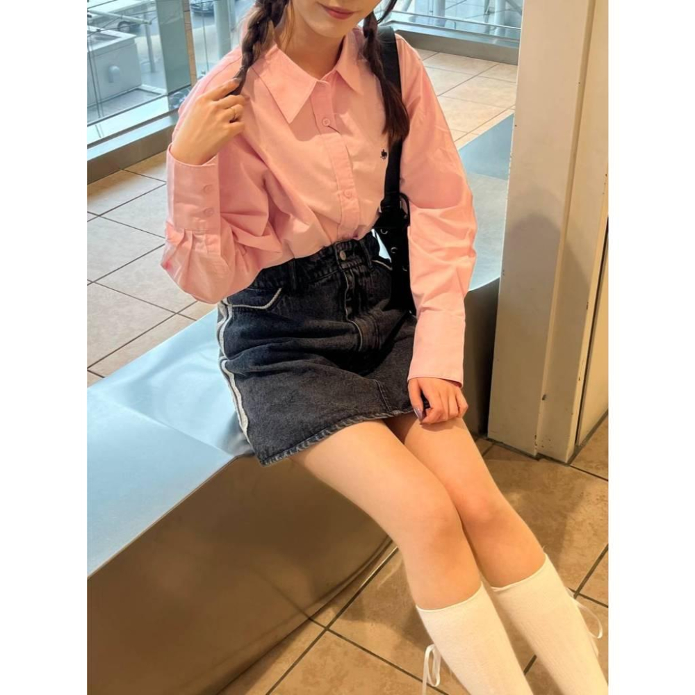 現貨 猫日屋🇯🇵日單Heather / 有標~ 日系單寧牛仔甜美拼接蕾絲迷你短裙 編號ZA2517-細節圖2