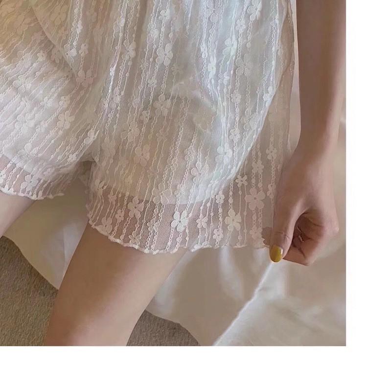 現貨 / 大推款💖猫日屋💖 熱銷百件 日系少女必備款蕾絲小花安全褲-細節圖2