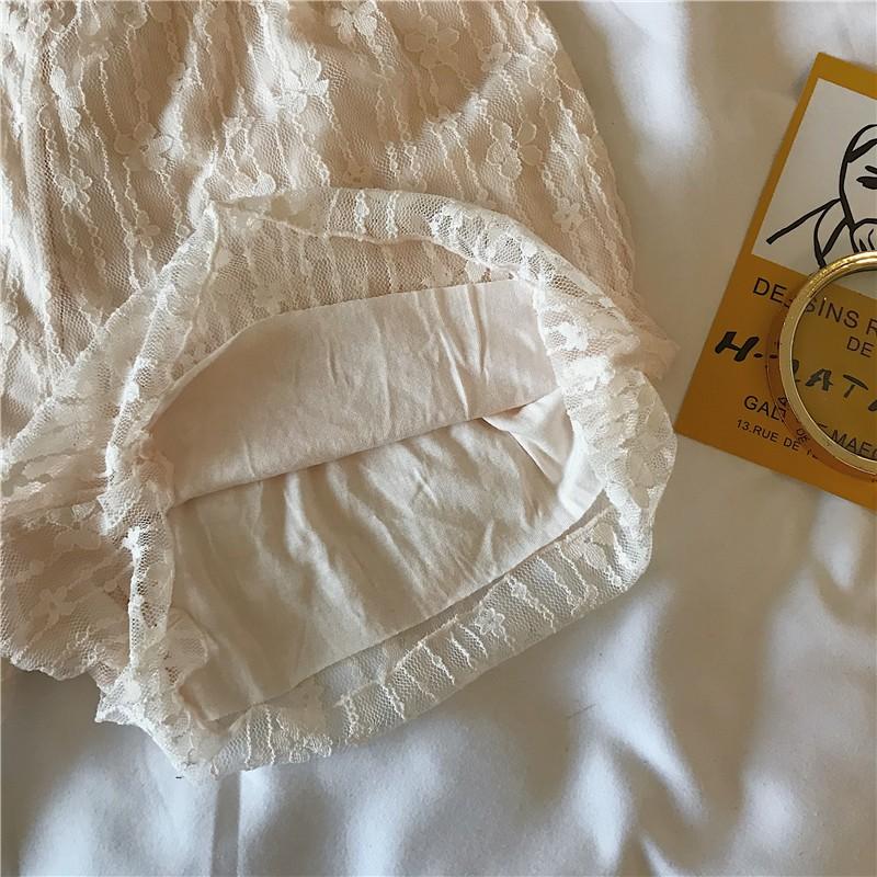 現貨 / 大推款💖猫日屋💖 熱銷百件 日系少女必備款蕾絲小花安全褲-細節圖4