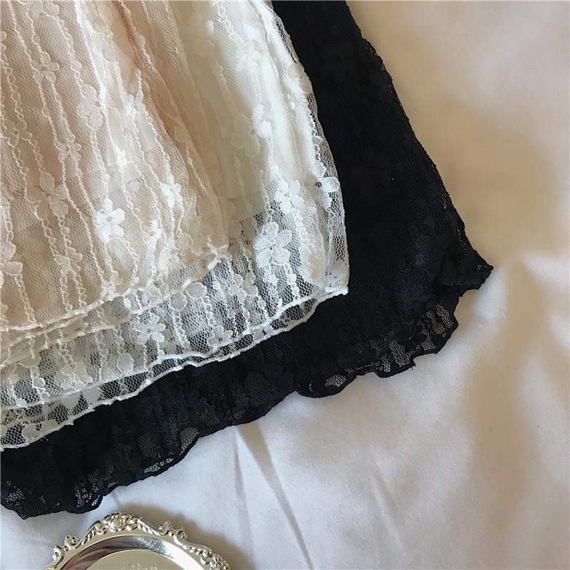 現貨 / 大推款💖猫日屋💖 熱銷百件 日系少女必備款蕾絲小花安全褲-細節圖5