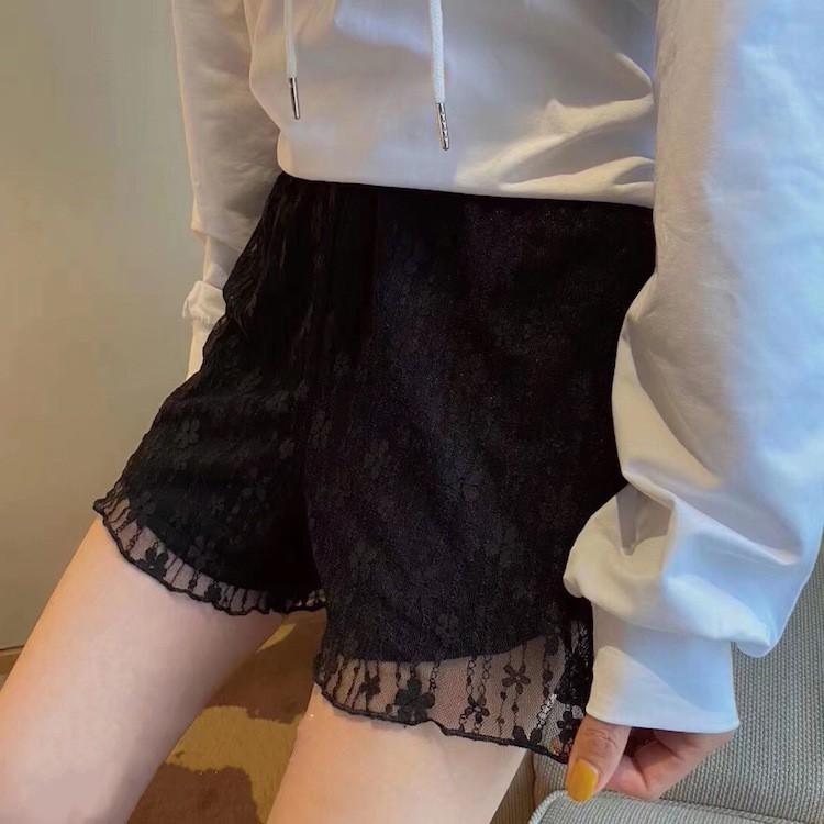 現貨 / 大推款💖猫日屋💖 熱銷百件 日系少女必備款蕾絲小花安全褲-細節圖8