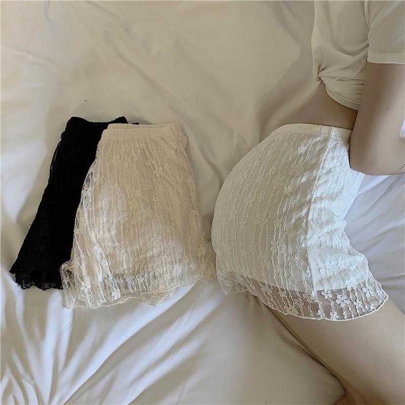 現貨 / 大推款💖猫日屋💖 熱銷百件 日系少女必備款蕾絲小花安全褲-細節圖9