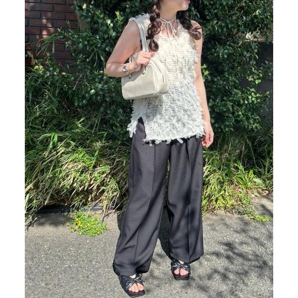 現貨 猫日屋🇯🇵日單Birthday room / 3標齊全~ 日系網紗流蘇綁帶外搭大彈力背心 編號ZA2389-細節圖2