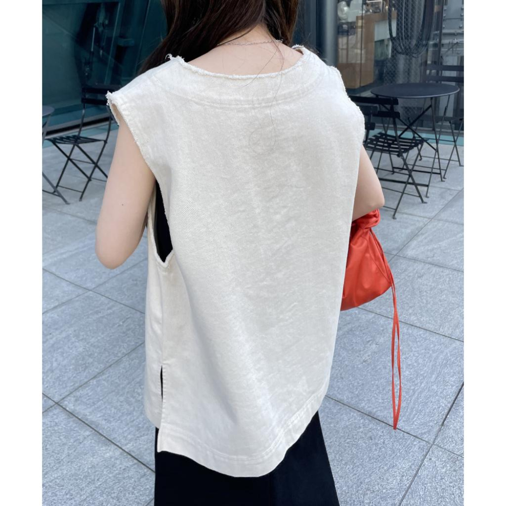 現貨 猫日屋🇯🇵日單DISCOAT / 有標~ 日系V領棉質鬚毛疊穿外搭背心 編號ZA2301-細節圖4