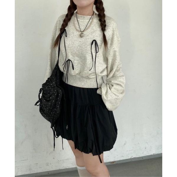 現貨 猫日屋🇯🇵日單nemne store / 部分有標~ 日系立體蝴蝶結圓領短版套頭上衣T恤 / 編號ZA2277-細節圖7