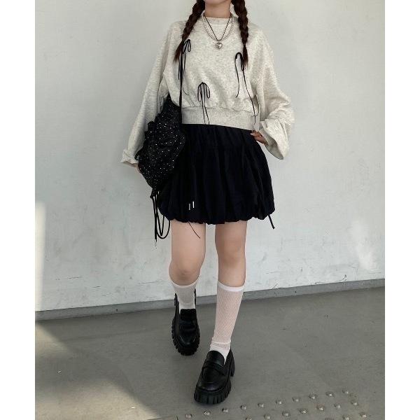 現貨 猫日屋🇯🇵日單nemne store / 部分有標~ 日系立體蝴蝶結圓領短版套頭上衣T恤 / 編號ZA2277-細節圖9