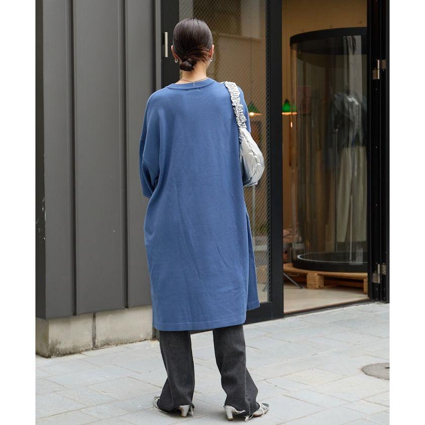 現貨 猫日屋🇯🇵日單FREAK＇S STORE / 3標齊全~日系圓領針織長袖長版T洋裝裙 編號ZA2268-細節圖4