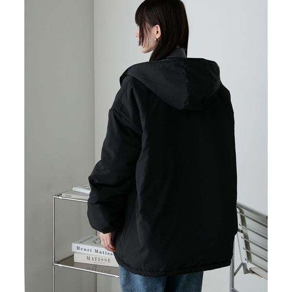 現貨 猫日屋🇯🇵日單forksy. / 3標齊全 日系正反2穿小碎花連帽寬鬆夾棉夾克外套 編號ZA2259-細節圖8