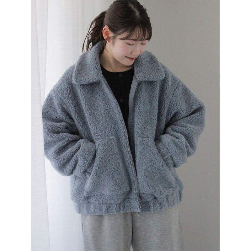 現貨 猫日屋🇯🇵日單ehka sopo / 有標~ 日系暖冬必備~羊羔毛翻領泰迪熊外套 編號ZA2230-細節圖2