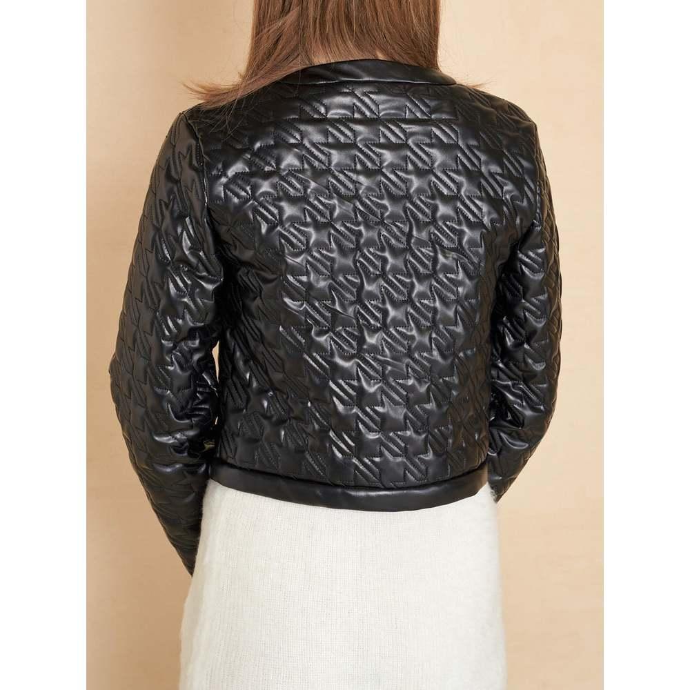 現貨 / 猫日屋💖日單Darich💖有標~ 1萬9日圓 !!! 日系甜美無領輕量壓摺合身皮外套 編號ZA1947-細節圖6