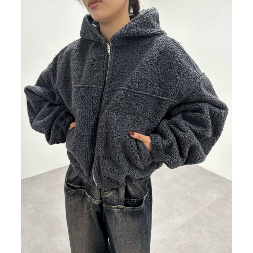 現貨 / 猫日屋💖日單WHO’S WHO gallery💖3標齊全~正反2穿皮革羊羔絨帥氣機車外套 編號ZA1835-細節圖5
