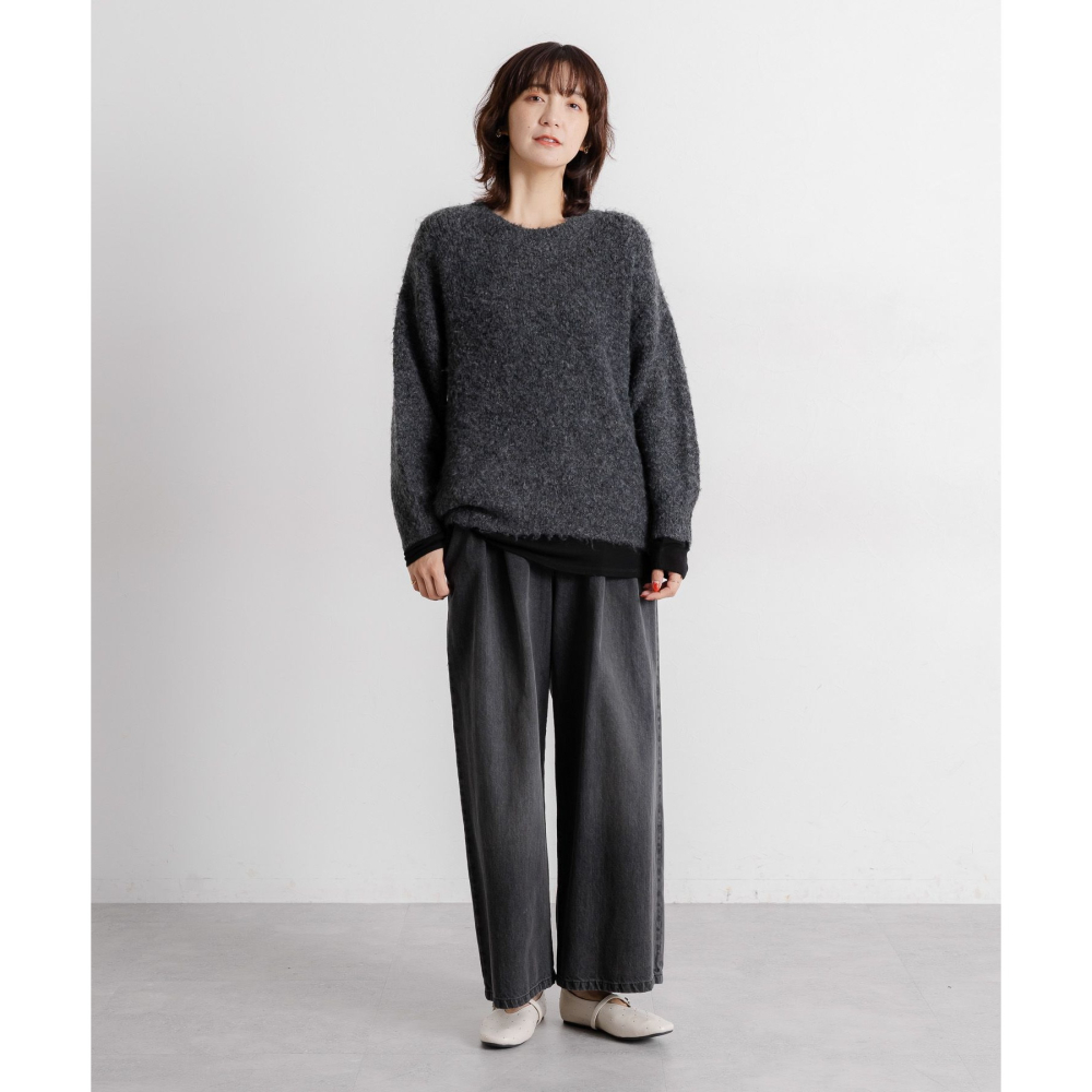 現貨 猫日屋🇯🇵日單studio CLIP / 3標齊全 日系圓領羊毛混紡圈圈毛針織上衣 編號ZA2588-細節圖6