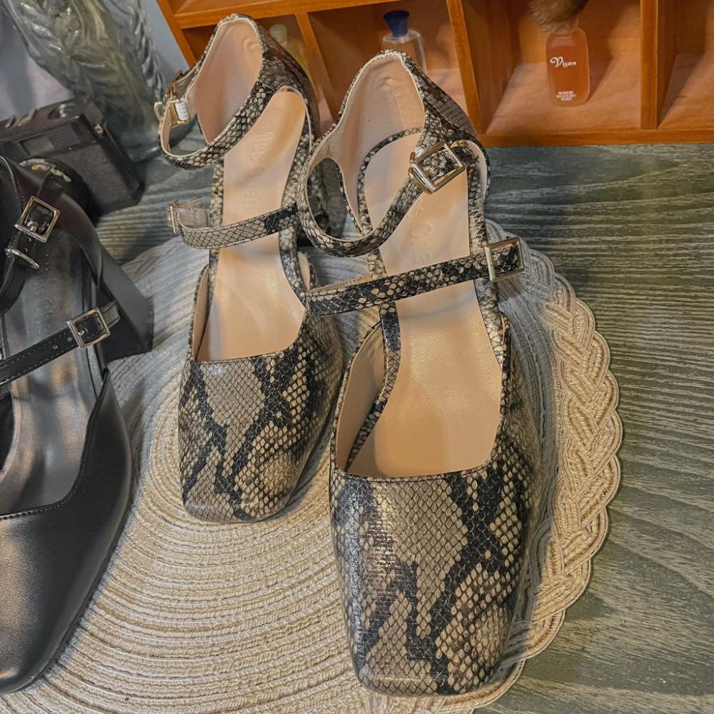 復古洋行 𝕧𝕚𝕟𝕥𝕒𝕘𝕖 基礎百搭款一字帶高跟瑪莉珍鞋 KP001-細節圖4