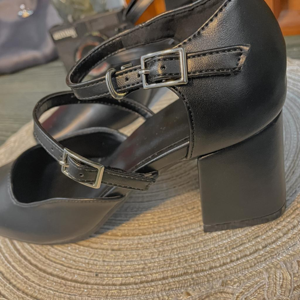 復古洋行 𝕧𝕚𝕟𝕥𝕒𝕘𝕖 基礎百搭款一字帶高跟瑪莉珍鞋 KP001-細節圖8