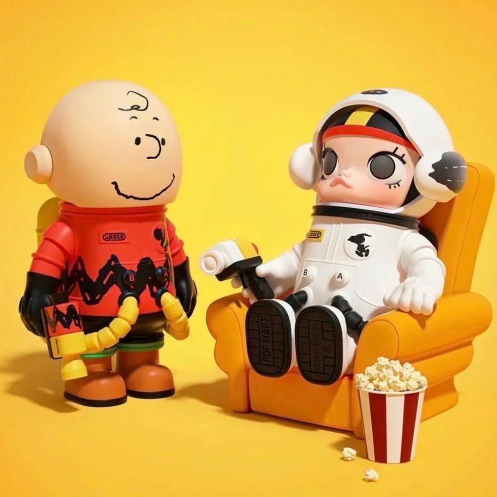 現貨 MEGA SPACE MOLLY 100% 查理·布朗&史努比 吊卡-細節圖3