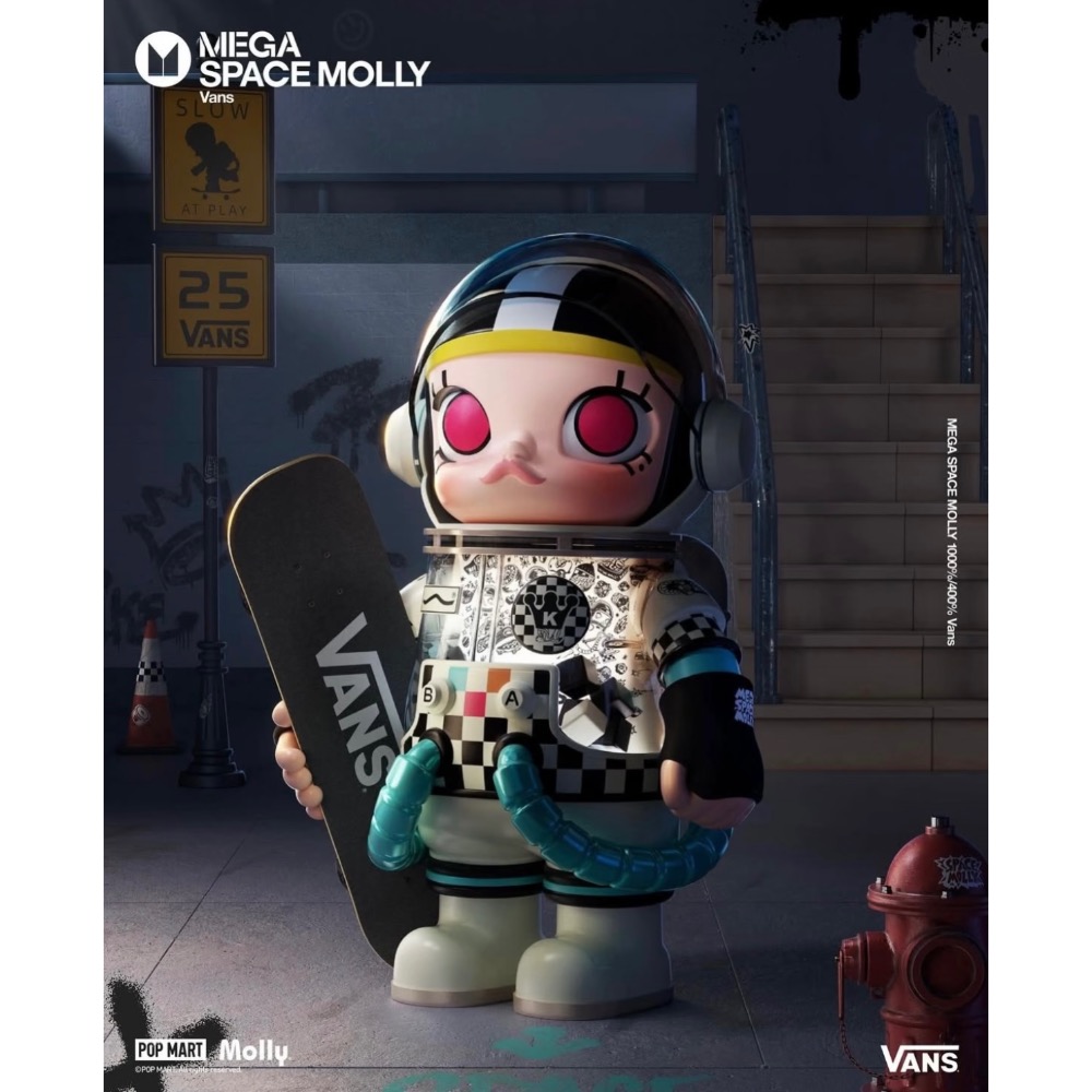 POPMART MEGA SPACE MOLLY 400% VANS 新品未開封