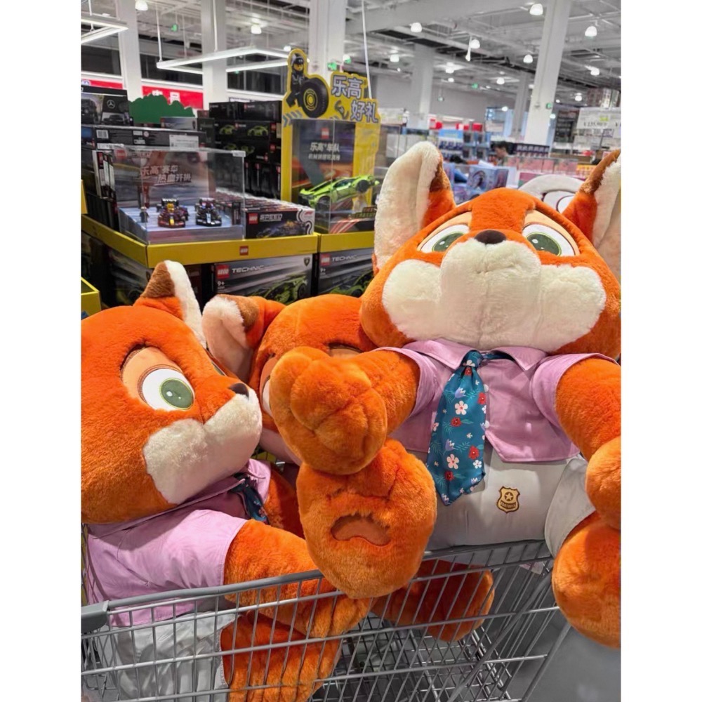 現貨！ 超大80公分 動物方城市 尼克/朱迪三合一大抱枕-細節圖3