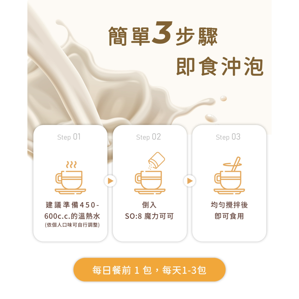 領劵免運 🛒 單包體驗 營養飽足感 代餐可可 So:8 魔力可可-細節圖3