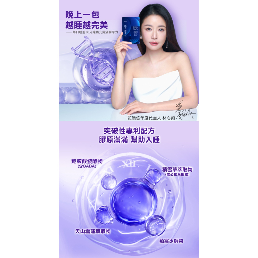 領劵免運 🛒 體驗試用✨ 膠原蛋白飲 晚安膠原飲 養顏美容-細節圖3