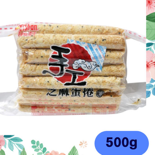 現貨 嘉義 福義軒 蛋捲 手工蛋捲 芝麻口味 500g 效期 2024.09.28