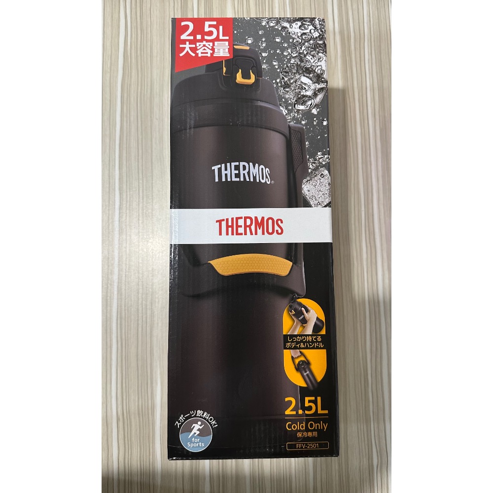 THERMOS 膳魔師 不鏽鋼 彈蓋 真空 保冷瓶 保溫瓶 2500ml (兩色任選) 保冷杯 保溫杯 FFV-2501-細節圖7