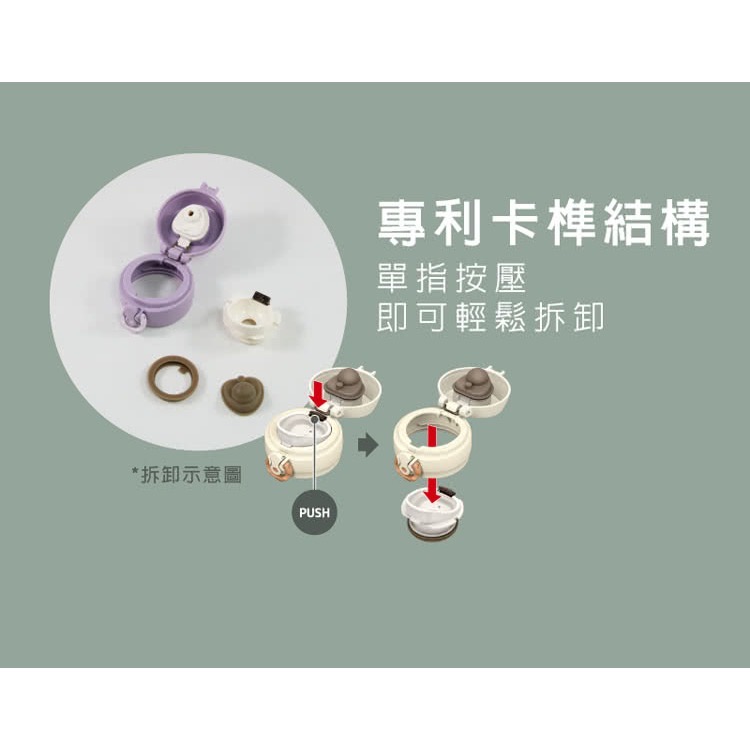 THERMOS 膳魔師 不鏽鋼 彈蓋 真空 保溫瓶 500ml 小熊維尼(花園篇) JNL-502WP-GD-細節圖4