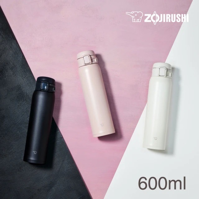 ZOJIRUSHI 象印 304 不鏽鋼 超輕量 彈蓋 莫蘭迪色 保溫杯 保溫瓶 600ml (SM-SK60EMD)-細節圖2