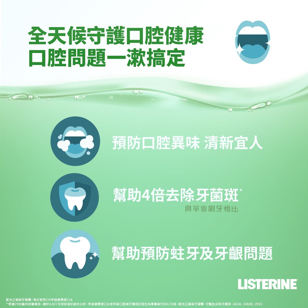 #特價出清# 公司貨 LISTERINE 李施德霖 除菌 漱口水 綠茶 100ml 旅行組 隨身瓶-細節圖6