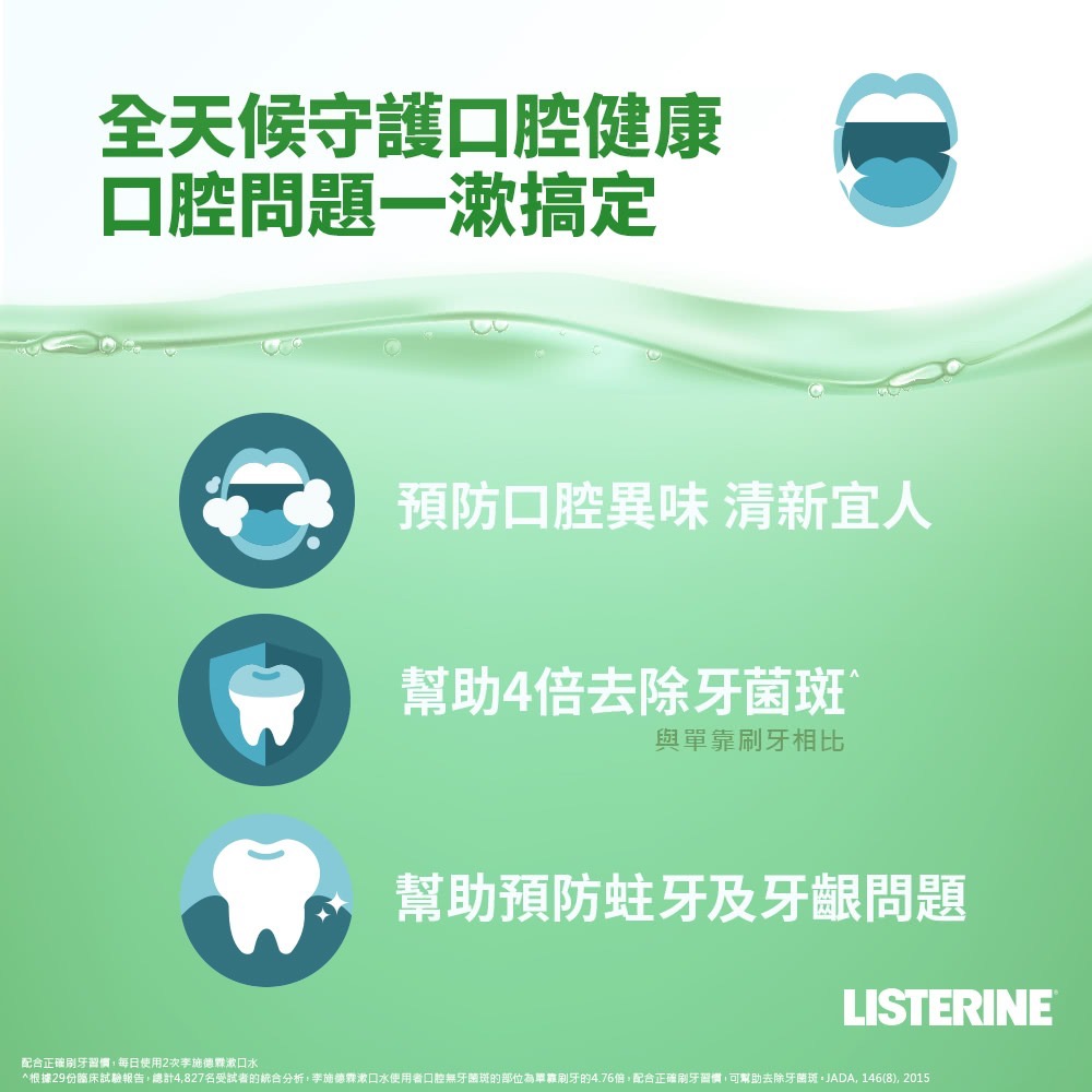 #特價出清# 公司貨 LISTERINE 李施德霖 除菌 漱口水 綠茶 100ml 旅行組 隨身瓶-細節圖6