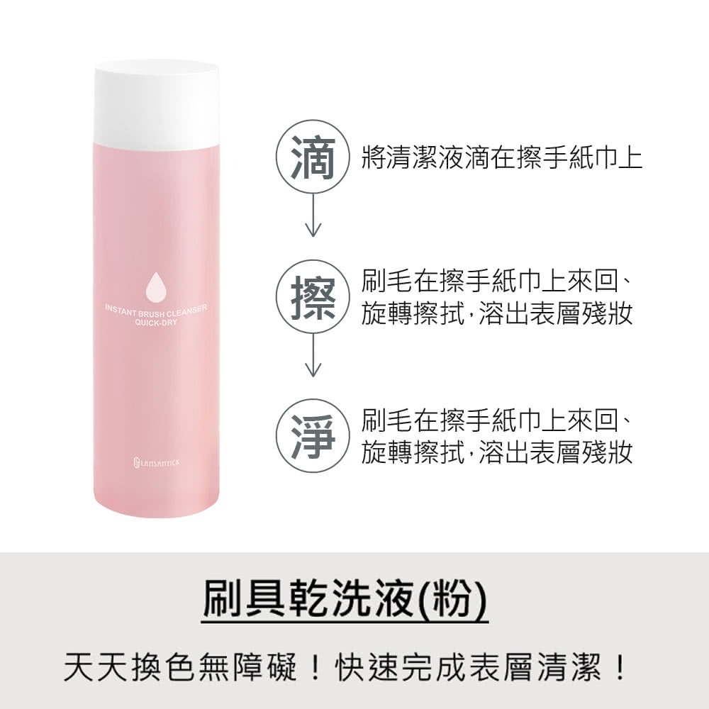 LSY 林三益 每天快快乾洗 刷具清潔液 粉狀 粉類 適用 200ml 刷具 清潔 清潔液 乾洗液 粉類 天天洗-細節圖3