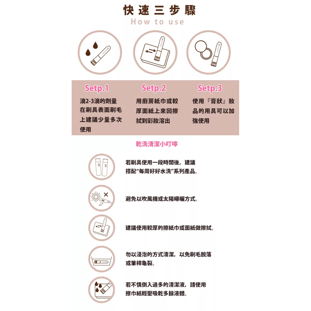 LSY 林三益 每天快快乾洗 刷具清潔液 膏狀 液狀 適用 200ml 刷具 清潔 清潔液 乾洗液 天天洗 膏類 液類-細節圖6