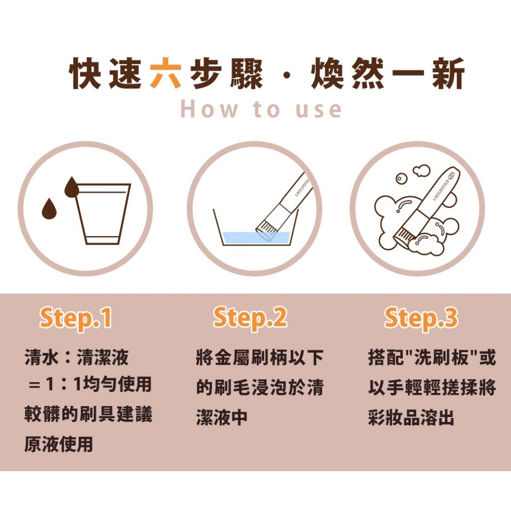 LSY 林三益 每週水洗 刷具清潔液  膏狀 液狀 適用 200ml 刷具 清潔 清潔液 水洗液 週週洗 膏類 液類-細節圖5
