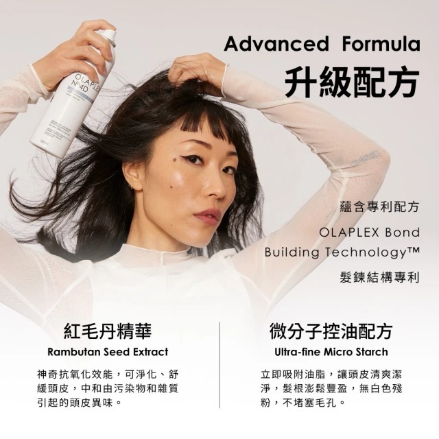 美國製｜OLAPLEX 歐啦 4D號 極淨乾洗髮 32g｜乾洗髮噴霧｜髮根蓬鬆｜頭皮控油｜清爽不殘留｜旅行隨身瓶-細節圖5